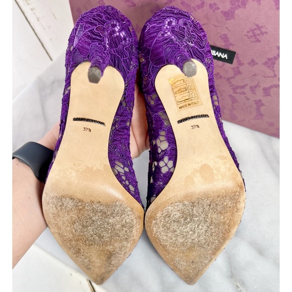 Dolce & Gabbana 'Bellucci' Lace & Crystal Pumps - Picture 7 of 9